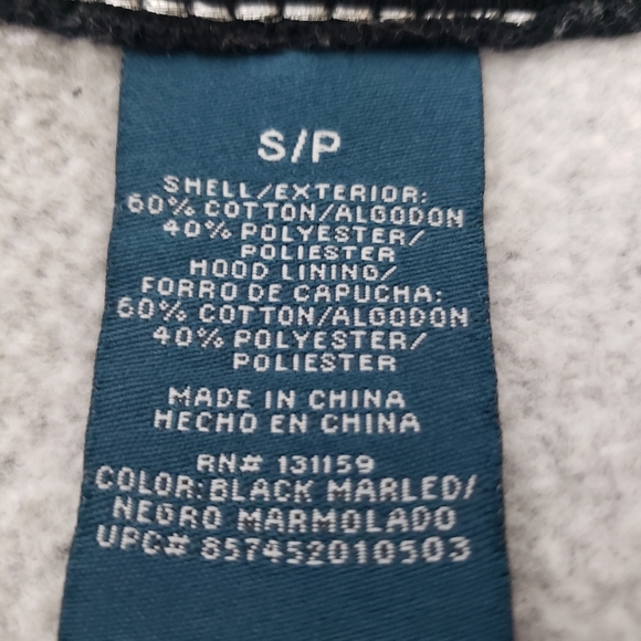 Sebby Gray Zip/Toggle Hooded Jacket Sz S/P - Picture 8 of 8